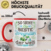 Beste Freundin Tasse "Beste Freundin Der Welt" Geschenkidee für BFF Rot Trendation