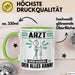 Arzt Tasse Geschenk für Arzt Der Mann Der Alles Kann Geschenkidee zum Geburtstag Grün Trendation
