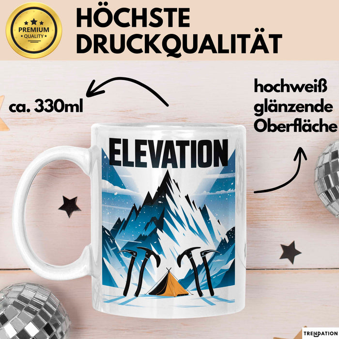 Bergsteiger Tasse Geschenk Lustige Geschenkidee Spruch Für Höhen Liebhaber Weiß Trendation