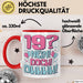 19er Geburtstag Geschenk Männer Frauen 19 Nein Doch Ohhhh Lustiger Spruch Geschenkidee Kaffee-Becher Rot Trendation