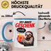 Sarkastisches Faultier Tasse Geschenk Lustige Geschenkidee Spruch Last Minute Geschenk Blau Trendation