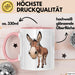 Eselbauer Esel Tier Gesicht Tasse Geschenk Lustige Geschenkidee Spruch Rosa Trendation