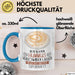 Hummus-Liebhaber Tasse Geschenk Ich Kann Hummus Verschwinden Lassen Was Ist Deine Superkraft Becher Geschenkidee Hummus Kaffee-Becher Blau Trendation