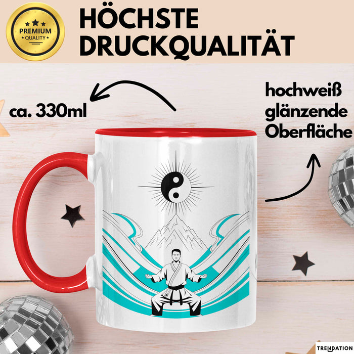 Kampfsportler Tasse Geschenk Lustige Geschenkidee Spruch Für Disziplin Sucher Rot Trendation