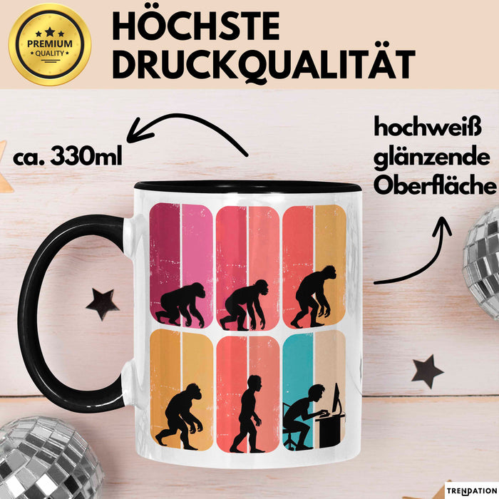 Gamer PC Gaming Liebhaber Tasse Geschenk Lustige Geschenkidee Spruch Gamer Evolution Trendation