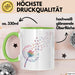 Hund Tierliebhaber Tasse Geschenk Lustige Geschenkidee Spruch Grün Trendation
