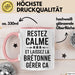 Bretagne Tasse Geschenk Restez Calme Bretonne Geschenkidee Frankreich Rosa Trendation
