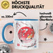 Kirschblüte Koi Karpfen Japanische Tasse Becher Geschenk Lustige Geschenkidee Spruch Blau Trendation