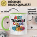 Kunstliebhaber Kunstlehrer Künstler Tasse Geschenk Lustige Geschenkidee Spruch Kunstlehrer Färben Die Welt Grün Trendation