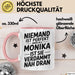Monika Tasse Geschenk Niemand Ist Perfekt Monika Verdammt Nah Dran Geschenkidee Rosa Trendation