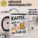 Kaffee Tasse Geschenk Kaffee Weil Es Fuer Bier Zu Frueh Ist Geschenkidee Lustig Schwarz Trendation