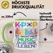 KPop Tasse Geschenk Musik Leben Spruch Geschenkidee für Fans Grün Trendation