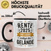 Rentner Pensionär Sarkasmus Tasse Geschenk Lustige Geschenkidee Spruch Rente 2025 Eine Legende Verlässt Das Gelände Trendation