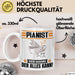 Pianist Tasse Geschenk für Pianist Der Mann Der Alles Kann Geschenkidee zum Geburtstag Weiß Trendation