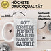 Gabriele Tasse Geschenk Gott Formte Die Perfekte Frau Gabriele Geschenkidee Weiß Trendation