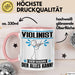 Violinist Tasse Geschenk für Violinist Der Mann Der Alles Kann Geschenkidee zum Geburtstag Rosa Trendation