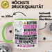 Hundegassi-Service Geschenk Tasse Lustiger Spruch Erheben Sie Sich Der Hundegassi-Service Betritt den Raum Grün Trendation