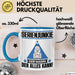 Serienjunkie Tasse Geschenk für Serienjunkie Der Mann Der Alles Kann Geschenkidee zum Geburtstag Blau Trendation