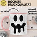 Lächeln Halloween Feier Tasse Geschenk Lustige Geschenkidee Spruch Rosa Trendation
