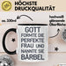 Bärbel Tasse Geschenk Gott Formte Die Perfekte Frau Bärbel Geschenkidee Schwarz Trendation