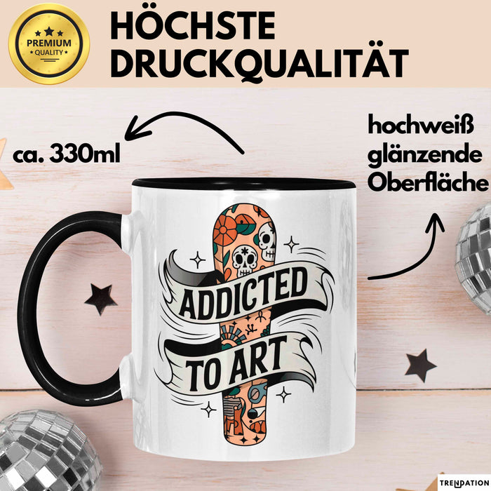 Tattoo Sammler Tasse Geschenk Lustige Geschenkidee Spruch Für Tinten Süchtige Trendation