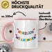Willkommensparty Dekoration Tasse Geschenk Lustige Geschenkidee Spruch Herzlich Willkommen Rosa Trendation