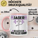 Jäger Tasse Geschenk für Jäger Der Mann Der Alles Kann Geschenkidee zum Geburtstag Rosa Trendation