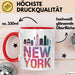 New York City USA Tasse Geschenk Lustige Geschenkidee Spruch Rot Trendation