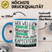 Raptexterin Tasse Geschenk Spruch Wer Will Schon Prinzessin Sein Wenn Man Auch Raptexterin Sein Kann Blau Trendation