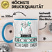 Geschenk für Geologin Tasse Lustige Geschenkidee Geburtstag Ich Bin Geologin Ich Darf Das Blau Trendation