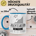Abenteurerin Geschenk Tasse Becher Die Frau Die Allen Kann Geschenkidee für eine Abenteurerin Lustig Blau Trendation
