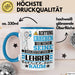 Lehrer Geschenk Tasse Lustiger Spruch Erheben Sie Sich Der Lehrer Betritt den Raum Blau Trendation