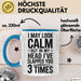Sarkasmus Tasse Geschenk Slapped You 3 Times In My Head Geschenkidee Lustig Blau Trendation