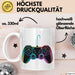Gamer Gaming Liebhaber Tasse Geschenk Lustige Geschenkidee Spruch Game Controller Weiß Trendation