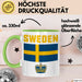 Schweden Skandinavien Schwedisch Tasse Geschenk Lustige Geschenkidee Spruch Grün Trendation