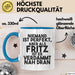 Fritz Tasse Niemand Ist Perfekt, Aber Als Fritz Ist Er Verdammt Nah Dran Blau Trendation