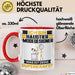 Haustier-Modedesigner Tasse Geschenk für Haustier-Modedesigner Geburtstag Lustiger Spruch Kaffee-Becher Was Ist Deine Superkraft Rot Trendation