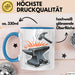 Schmied Tasse Geschenkidee Metallarbeiter Lustiger Spruch Geschenkidee Lustig Blau Trendation