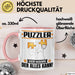 Puzzler Tasse Geschenk für Puzzler Der Mann Der Alles Kann Geschenkidee zum Geburtstag Rosa Trendation