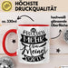 Lustiger Spruch Kaffee-Becher Geschenk für Kollegen Wir Brauchen Mehr Von Meiner Sorte Tasse Rot Trendation