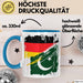 Pakistan Deutschland Flagge Halb Deutscher Halb Pakistaner Fußball Germany 2025 Europa Pakistan Blau Trendation