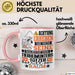 Tierheimunterstützer Geschenk Tasse Lustiger Spruch Erheben Sie Sich Der Tierheimunterstützer Betritt den Raum Rosa Trendation