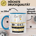 Model Weil Es Keinen Schöneren Beruf Gibt Tasse Geschenk für Eine Model Lustig Blau Trendation
