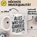 Gabriele Tasse Geschenk Alles Ist Gut Gabriele Ist Jetz Da Geschenkidee Becher mit Name Weiß Trendation