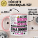 Trailrunner Geschenk Tasse Lustiger Spruch Erheben Sie Sich Der Trailrunner Betritt den Raum Rosa Trendation