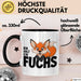 Fuchs Tierliebhaber Tasse Geschenk Lustige Geschenkidee Spruch Bin Halt Ein Fuchs Trendation