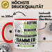 Sammler Geschenk Tasse Lustiger Spruch Erheben Sie Sich Der Sammler Betritt den Raum Rot Trendation
