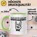 Dunkle Farbe Tasse Geschenk Lustige Geschenkidee Spruch Dunkelbunt Grün Trendation