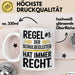 Schulassistenz Wertschätzung Tasse Geschenk Lustige Geschenkidee Spruch Der Schulbegleiter Hat Immer Recht Weiß Trendation
