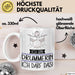 Geschenk für Drummerin Tasse Lustige Geschenkidee Geburtstag Ich Bin Drummerin Ich Darf Das Weiß Trendation